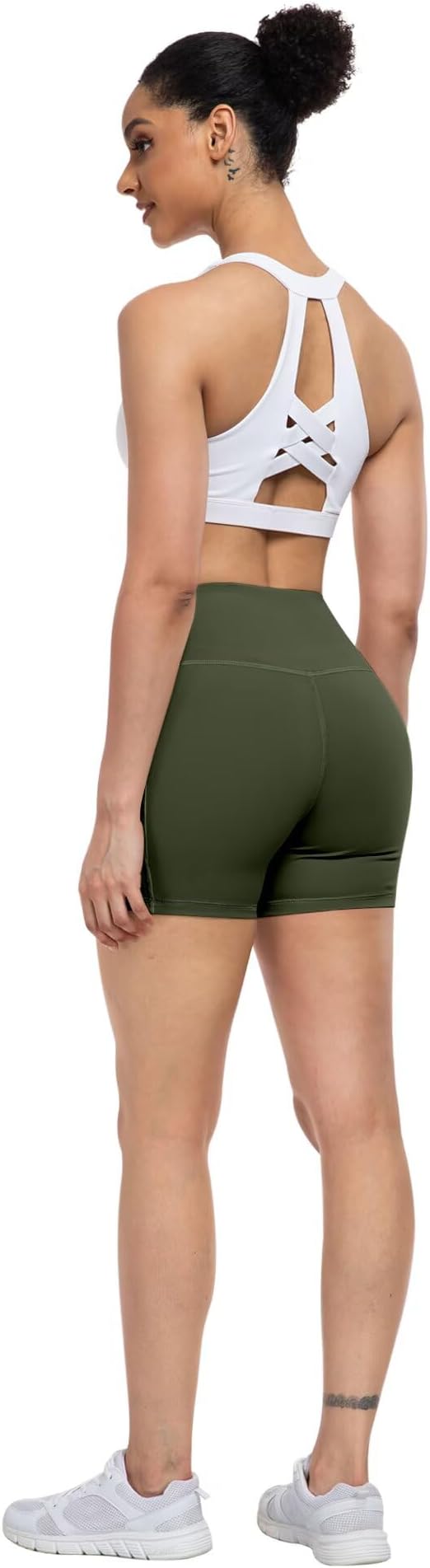 ATHVOTAR Biker Shorts Women with Pockets - 3"/5"/8" High Waisted Workout Spandex Tummy Control Gym Running Yoga Shorts