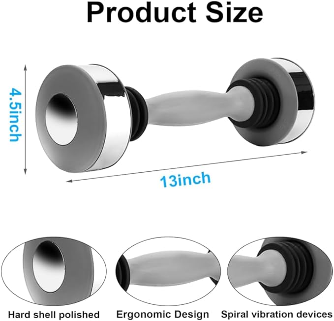 Shaking Dumbbells Home Gym Equipment for Strength Training, Shaking Weights Working Core Muscles, Forearm Workout, Fitness Dumbbells Unisex