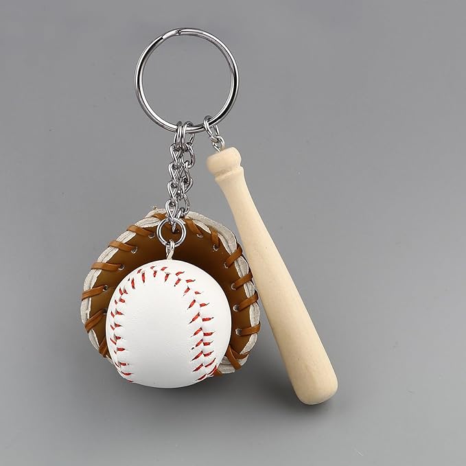 Mini Cute Soccer Keychain Bowling Tennis Baseball Keychain for Men Women Boys Girls Gift