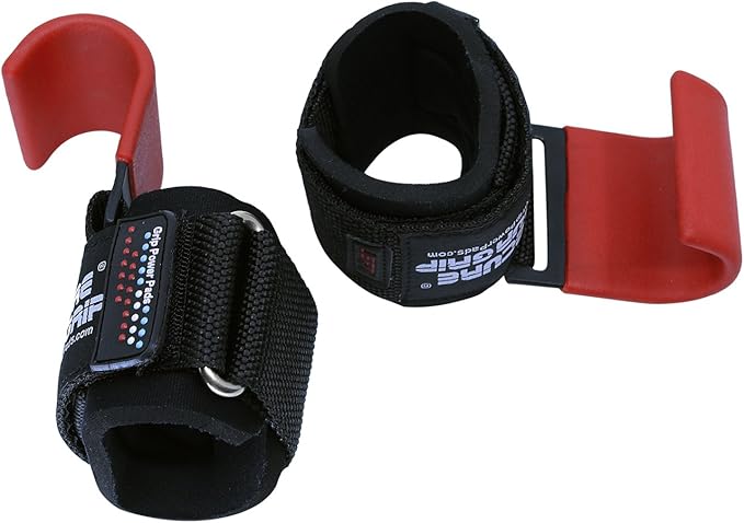 Premium Weight Lifting Hooks & Straps for Pull Ups & Deadlifts - Padded, Heavy Duty, Power Lifting Grips for Men & Women