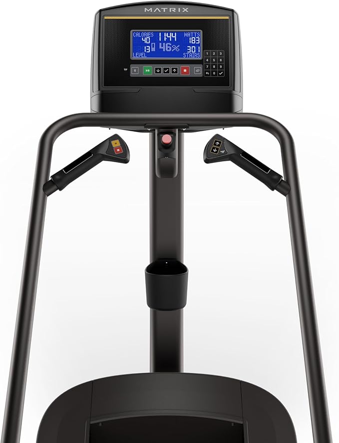 Matrix Fitness C50 Climbmill with XR | 8.5" LCD | High Calorie Burn, Low Impact Workout, Cardio Endurance | Low Ceilings Design, Powerful Exact Force Induction Brake, Industry Leading Safety