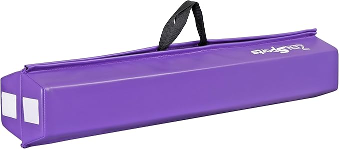 ZENY 6ft Folding Gymnastics Balance Beam Foam Floor Balance Beam Bar with Anti-Slip Base Walking Beams Home Gymnastics Equipment for Kids Adults