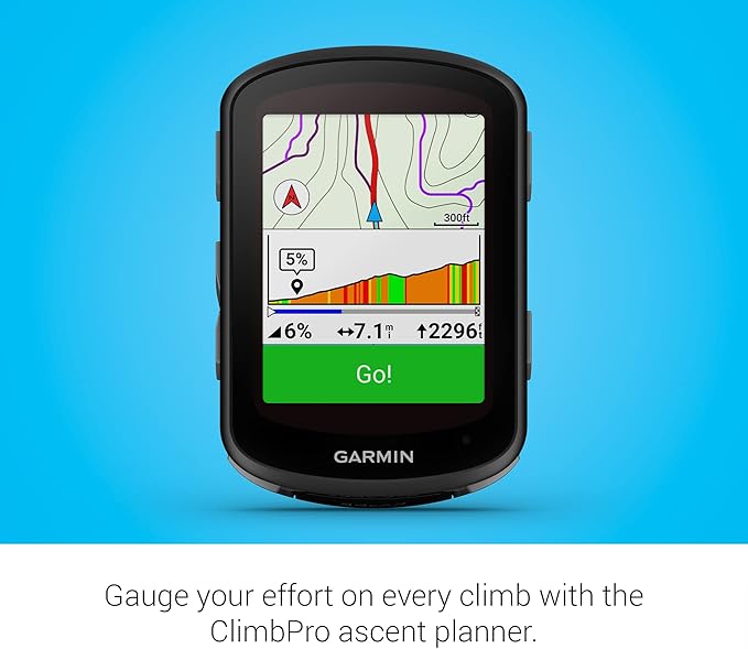 Garmin Edge 540 Solar, Solar-Charging GPS Cycling Computer with Button Controls, Targeted Adaptive Coaching, Advanced Navigation and More