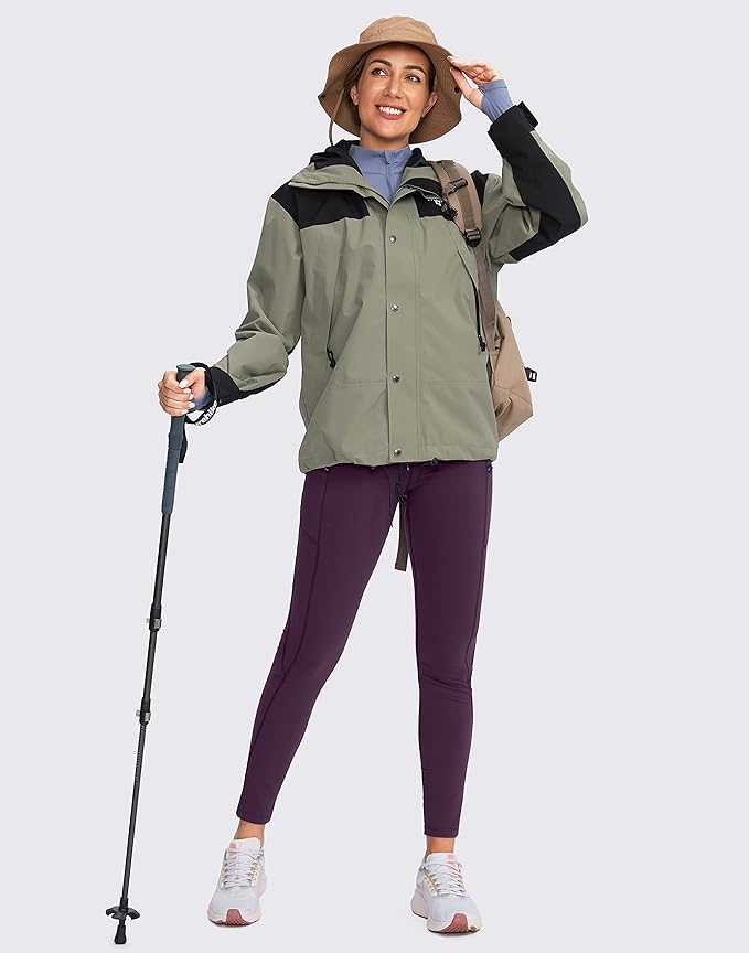 G Gradual Women's Fleece Lined Winter Leggings with Pockets Water Resistant High Waisted Thermal Warm Pants Running Hiking