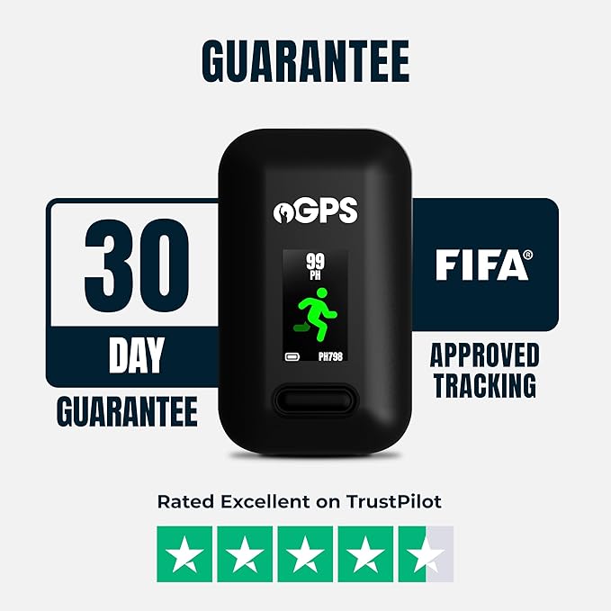 PitcheroGPS Soccer Tracker & Vest - Tracks 18 Key Performance Metrics - Includes 30 Days Subscription. Soccer Training Equipment for Performance & Fitness Tracking (Adult Large)