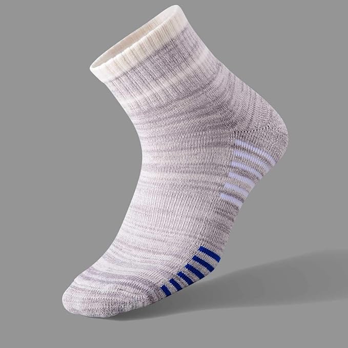 FEIDEER mens Modern Hiking socks, Athletic Cushioned Cotton Socks with Arch Support