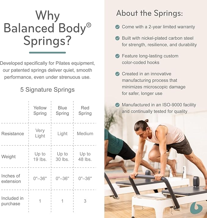 Balanced Body Allegro 2 Pilates Reformer, Pilates Exercise Equipment, Workout Equipment for Home or Studio