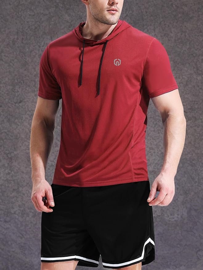 NELEUS Dry Fit Workout Athletic Muscle Tank Top Running Shirts with Hoods