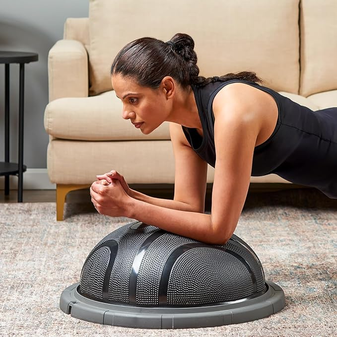 Lifepro Half Balance Ball Trainer - Stability Ball for Exercise, Full-Body Workouts, Home Gym, and Physical Therapy - Horizon Balance Ball Half Non-Slip Equipment for Balance Training