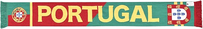 Euroscarves Portugal Recycled Cotton Soccer Knit Scarf, Made in Portugal