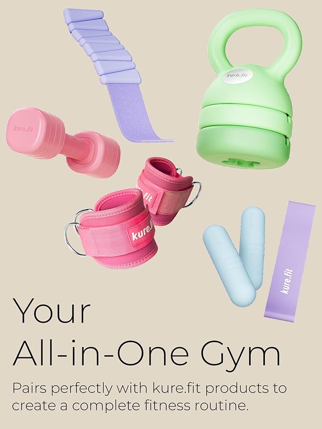 Adjustable Dumbbell Set|2LB 3LB 4LB 5LB Light Hand Weights for Women|One-Twist Weight Adjustment|Non-Slip Curved Grip Handle|Free Weights for Home Gym, Rehab, Pilates, Yoga, Strength Training