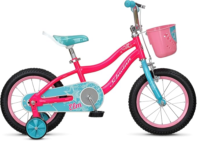 Schwinn Elm and Koen Bike or Balance Bike, 12-18 Inch Bike for Kids Ages 2-13, Black, Blue, Red, Teal, Pink or Purple, SmartStart Ergonomic Design, Adjustable Seat Grows with Child, Training Bicycle