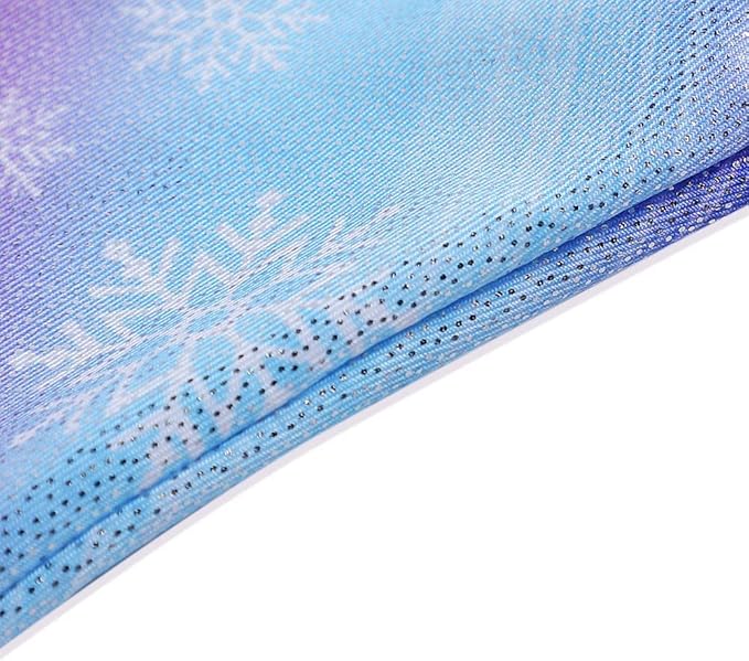 Leotards for Girls Gymnastics Toddler Dance Biketards Mermaid Unicorn Athletic Dance Wear Shiny Rainbow Blue Hotpink