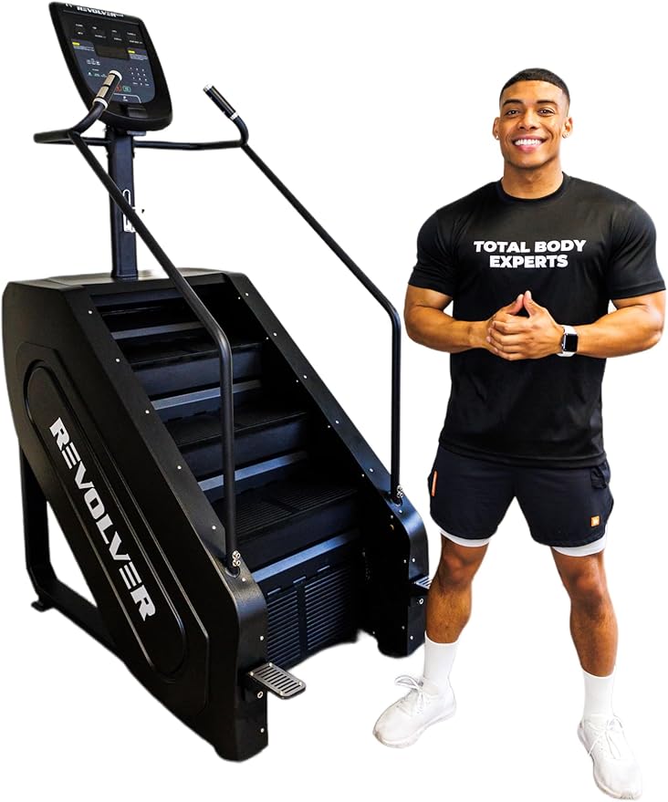 The Revolver - Cardio Equipment for Gym and Home Workout - Body Fitness Stair Climber for Stepper Exercise