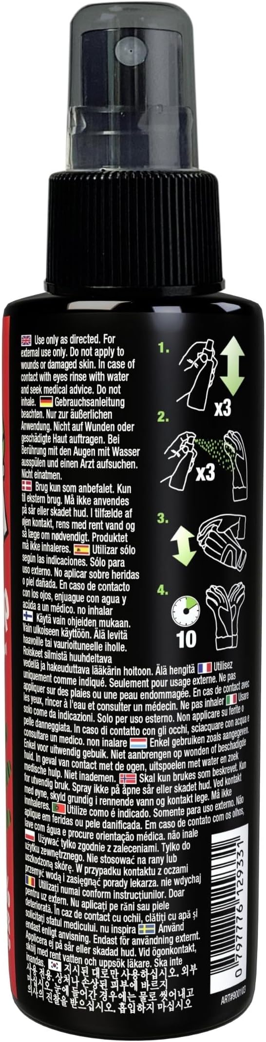 gloveglu MEGAgrip Goalkeeper Glove Grip Spray (120ml (4fl oz))
