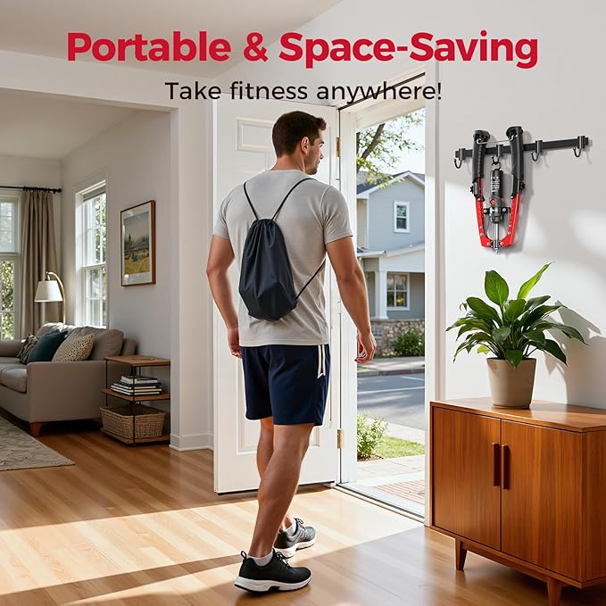 FLYBIRD Chest & Arm Twister & Core Trainer, Hydraulic Power CoreFlex Twister Chest Workout Equipment, 22-440lbs for Strength Trainer, 3-in-1 Chest Trainer with Ab Roller Wheel(Backpack &Pad Included)