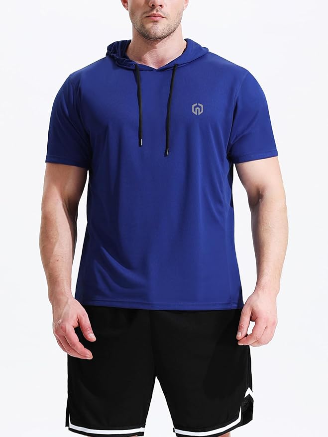 NELEUS Dry Fit Workout Athletic Muscle Tank Top Running Shirts with Hoods
