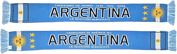 Euroscarves Argentina Soccer Knit Scarf