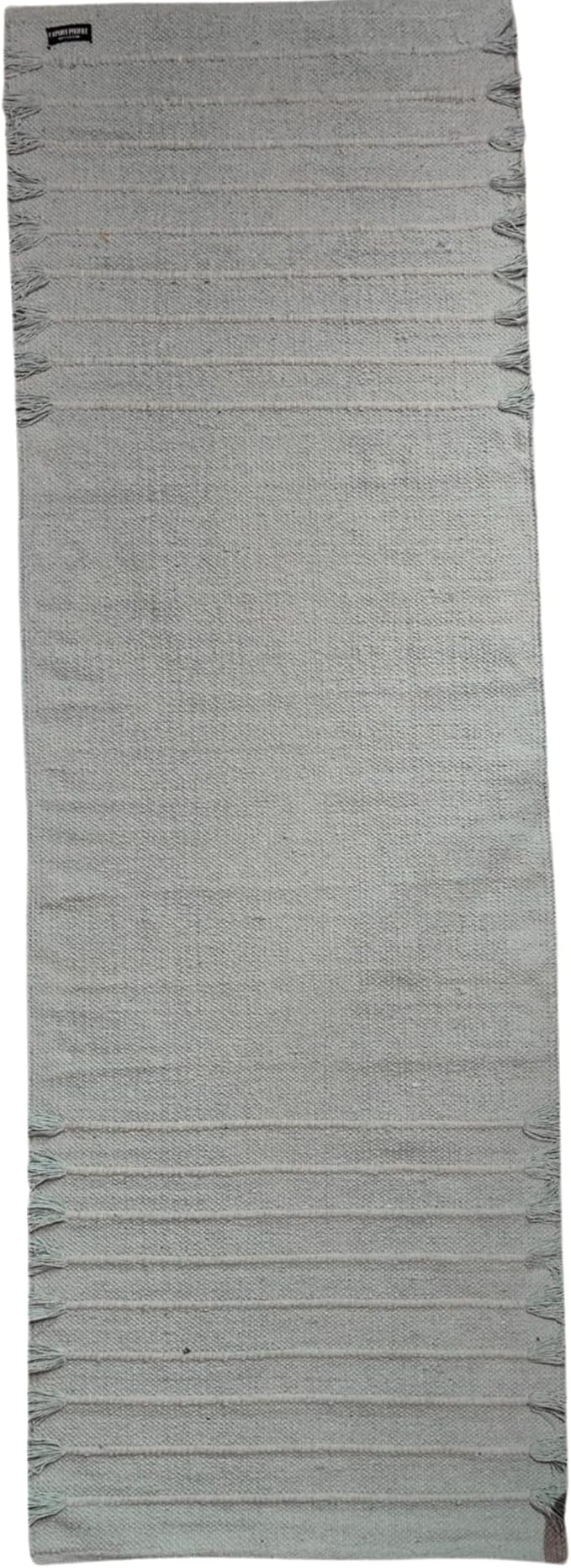 Indian Handmade100 % Organic Anti Skid Multi Colour Cotton Yoga Mat - Eco-Friendly Hand-Woven Rug - Non-Slip & Thick (24”x72”x5mm) for Hot yoga & Everyday Fitness at Home - Comfortable & Foldable Extra-Long Mat