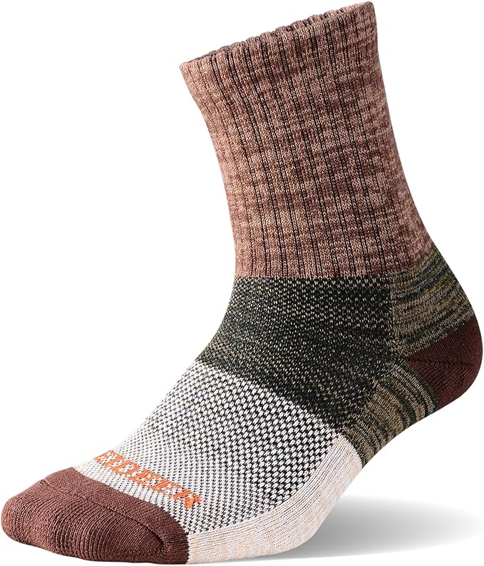 FEIDEER mens Modern Hiking socks, Athletic Cushioned Cotton Socks with Arch Support