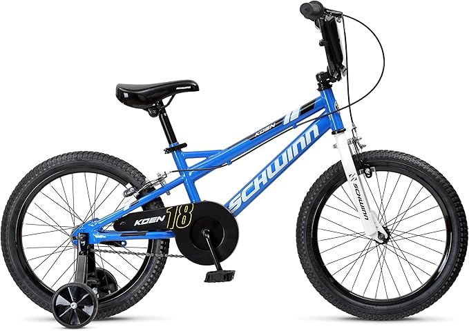 Schwinn Elm and Koen Bike or Balance Bike, 12-18 Inch Bike for Kids Ages 2-13, Black, Blue, Red, Teal, Pink or Purple, SmartStart Ergonomic Design, Adjustable Seat Grows with Child, Training Bicycle
