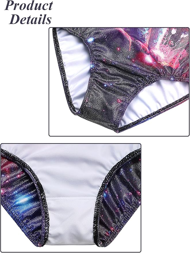 BAOHULU Leotards for Girls Gymnastics Long Sleeve Embroidery Shiny Black Diamond Dance Clothes