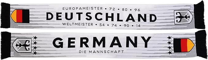 Euroscarves Germany Deutschland Soccer HD Knit Scarf