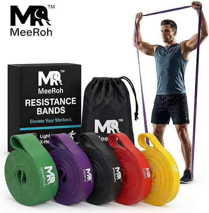 MeeRoh Assist Pull-Up Resistance Band – Heavy-Duty Big Loop Band for Pull-Up Assistance, Strength Training & Home Gym Workouts