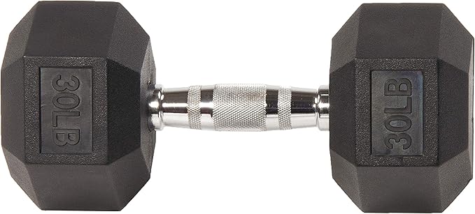 Fitvids Rubber Encased Hex Dumbbell Set Contoured Handle for Muscle Toning, Strength Building & Full Body Workout, 60LB, 100LB, 150LB and 550LB Set