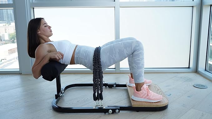 BootySprout Hip Thrust Machine for High Resistance Glute Training - Home Gym Workout - Comes with 45, 90, and 135 Lbs of Resistance