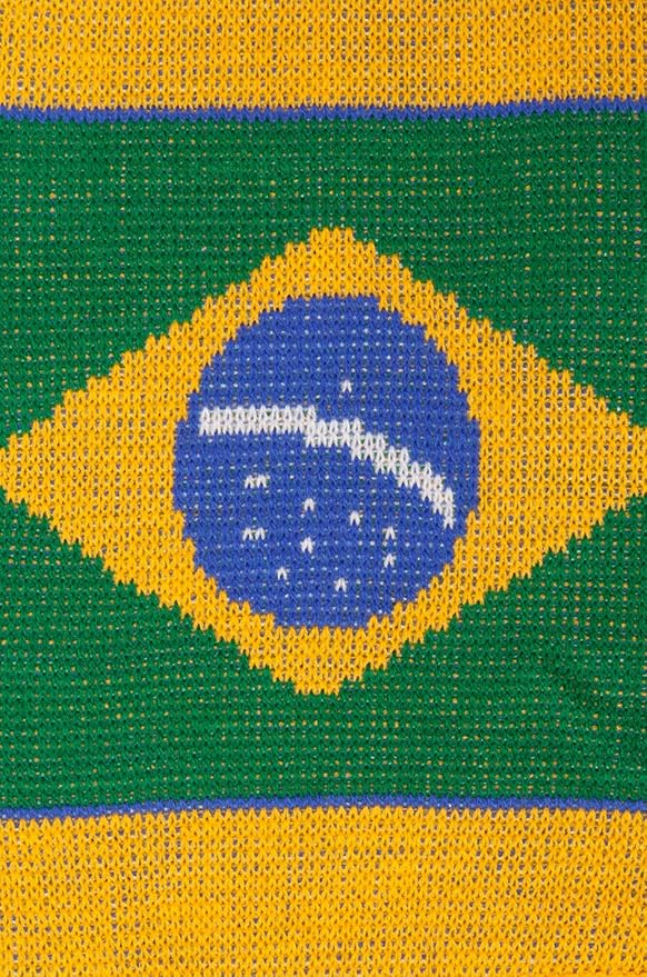 Euroscarves Brazil Brasil Soccer Knit Scarf
