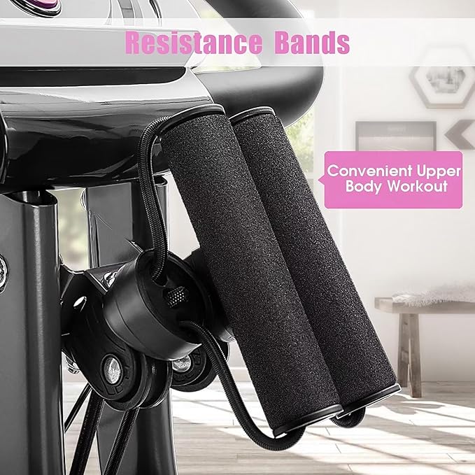 Merax Exercise Bike,Workout Bikes for Home,Folding Stationary Bikes for Home with 16-Level Magnetic Resistance, 300LBS Capacity X-Bike Indoor Exercise Equipment with Heart Rate Sensor & LCD Monitor