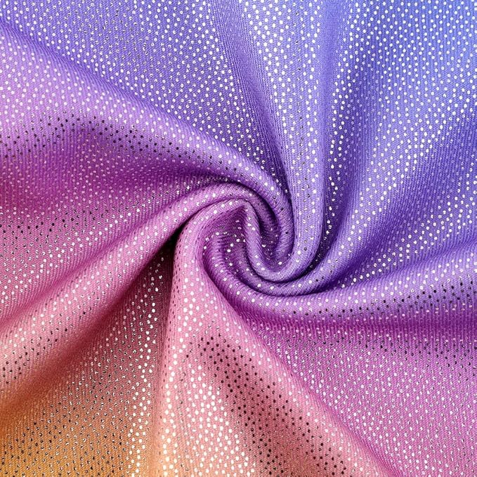 Leotards for Girls Gymnastics Toddler Dance Biketards Mermaid Unicorn Athletic Dance Wear Shiny Rainbow Blue Hotpink