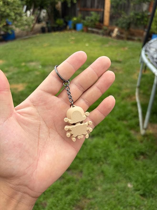 3DPrinted Animal Keychain-Wildlife Key Ring-Nature Lovers-Cute Keyring for Keys Bag Purse Unique Gift for Kids Animal Lovers