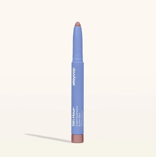 ALLEYOOP 11th Hour Waterproof Cream Eyeshadow Stick – Long-Lasting Eye Shadow Pencil & Eyeliner, Cream to Powder Stick & Highlighter – Smudge-Proof Eyeshadow Matte, Making Mauve Matte