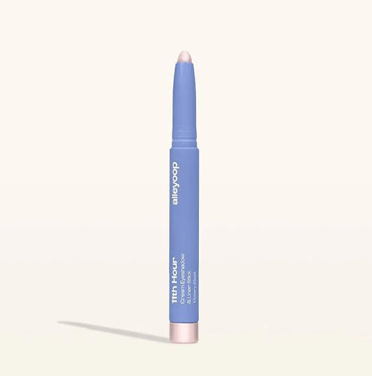 ALLEYOOP 11th Hour Waterproof Cream Eyeshadow Stick – Long-Lasting Eye Shadow Pencil & Eyeliner, Cream to Powder Stick & Highlighter – Smudge-Proof Eyeshadow Shimmer, Victory Blush Shimmer