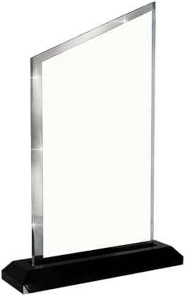 Crown Awards Personalized Acrylic Trophy, 8" Engraved Incline Slant Acrylic Award