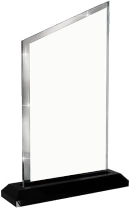 Crown Awards Personalized Acrylic Trophy, 8" Engraved Incline Slant Acrylic Award