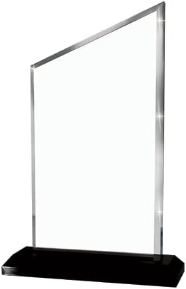 Crown Awards Personalized Acrylic Trophy, 8" Engraved Incline Slant Acrylic Award