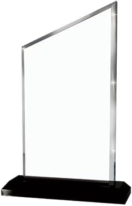 Crown Awards Personalized Acrylic Trophy, 8" Engraved Incline Slant Acrylic Award