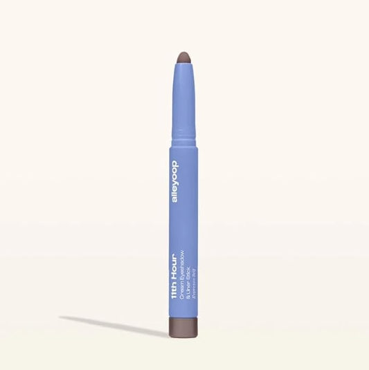 ALLEYOOP 11th Hour Cream Eye Shadow Sticks - Espresso Self (Matte) - Award-winning Eyeshadow Stick - Smudge-Proof and Crease Proof for Over 11 Hours - Easy-To-Apply and Compact for Travel, 0.05 Oz