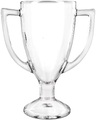 Crown Awards Glass Cup Award with Your Text, 7" Custom Engraved Personalized Glass Trophy