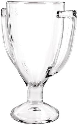 Crown Awards Glass Cup Award with Your Text, 7" Custom Engraved Personalized Glass Trophy