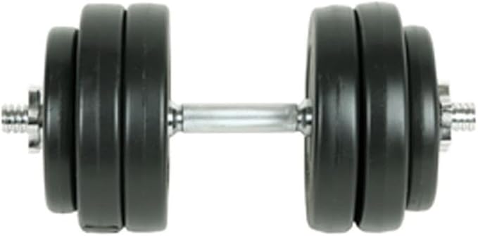 Pemberly Row 9 Piece Dumbbell Set in Black with Star-shaped Screw Collars