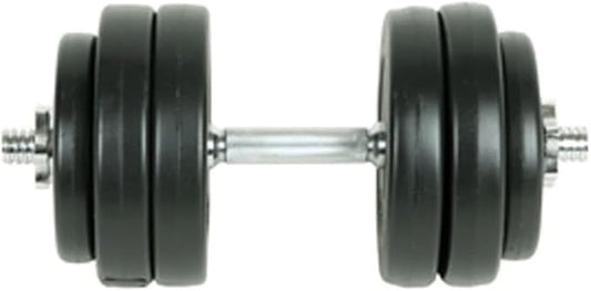 Pemberly Row 9 Piece Dumbbell Set in Black with Star-shaped Screw Collars