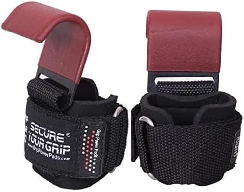 Premium Weight Lifting Hooks & Straps for Pull Ups & Deadlifts - Padded, Heavy Duty, Power Lifting Grips for Men & Women