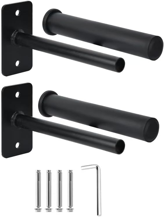 EVERYMATE Weight Plate Rack, Wall Mount Weight Plate Holder for Bumper Plates, Max Weight Capacity 330 lb, Home Gym Organizer