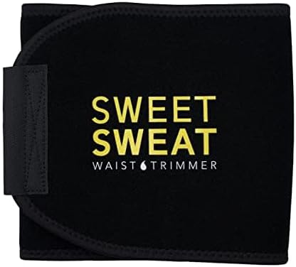 Sports Research Sweet Sweat Waist Trimmer (Core Series) - Premium Sweat Enhancing Fitness Band for Women & Men