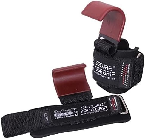Premium Weight Lifting Hooks & Straps for Pull Ups & Deadlifts - Padded, Heavy Duty, Power Lifting Grips for Men & Women