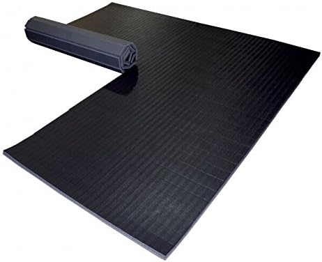 Dollamur 10'x10'x1.25" Jiu-Jitsu Mat, Black, Tatami